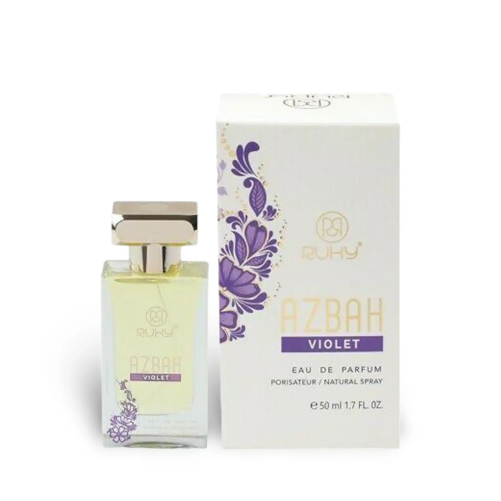 Azbah Violet Perfume / Eau De Parfum 50Ml By Ruky Perfumes