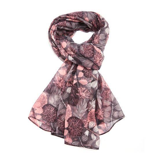 Sketched Foliage Scarf