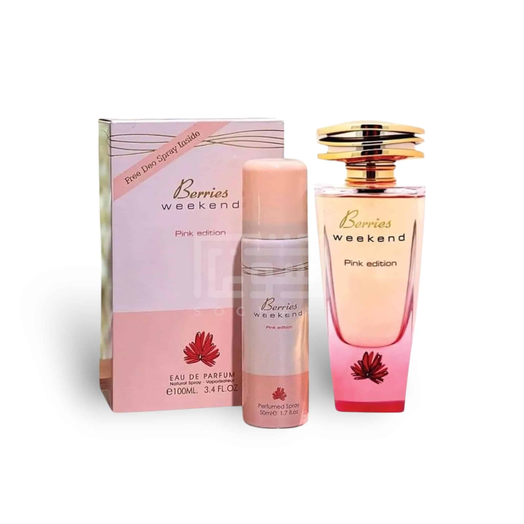Berries Weekend Pink Edition EDP 100ml With Deo By Fragrance World