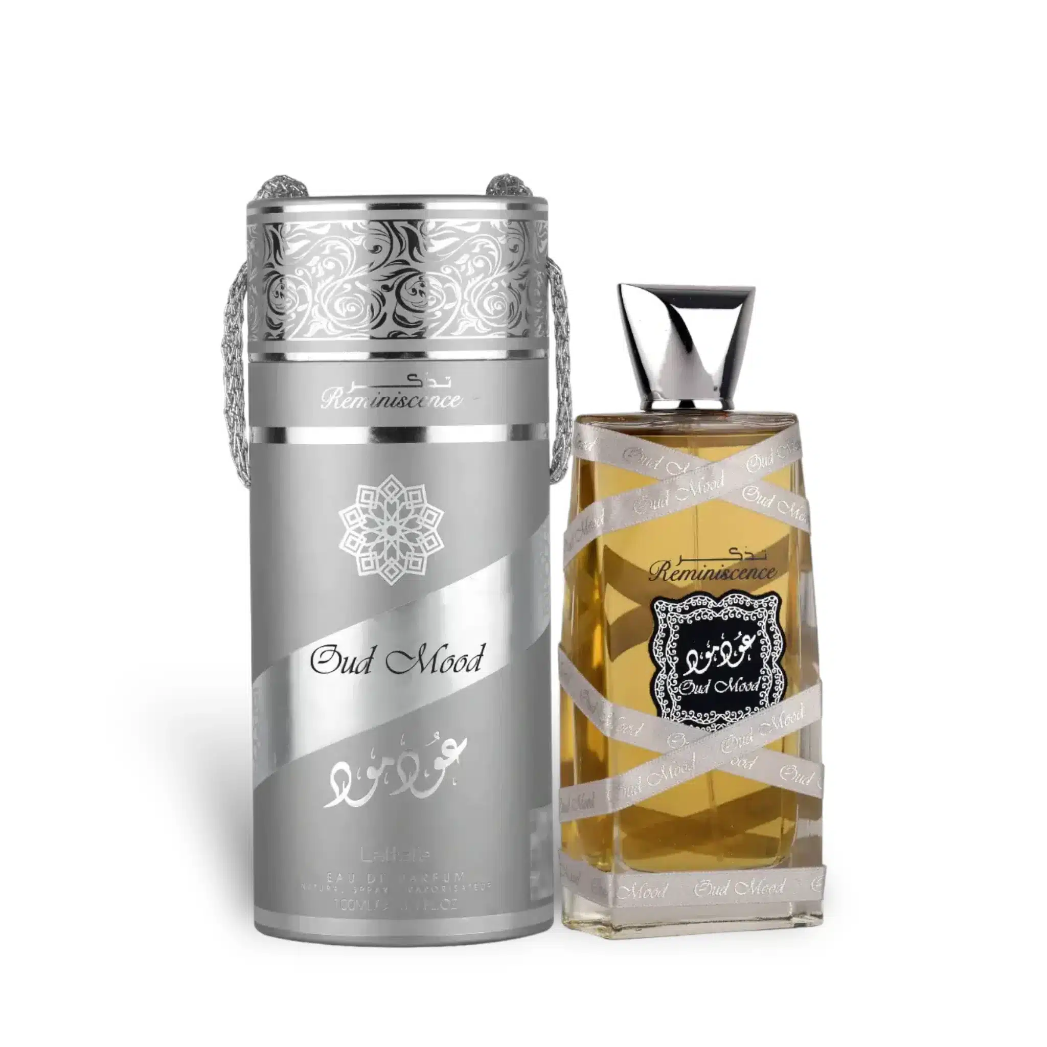 Oud Mood Reminiscence (Silver) Perfume Eau De Parfum 100Ml By Lattafa