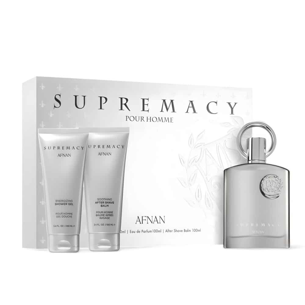 Supremacy Silver Perfume Gift Set 100Ml Edp By Afnan