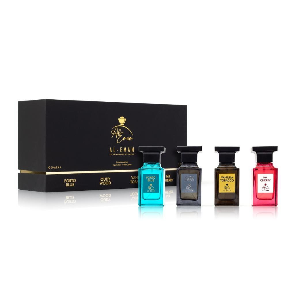 Al-Emam Black 4 Piece Perfume Gift Set (4 X 50Ml Extrait De Parfum)